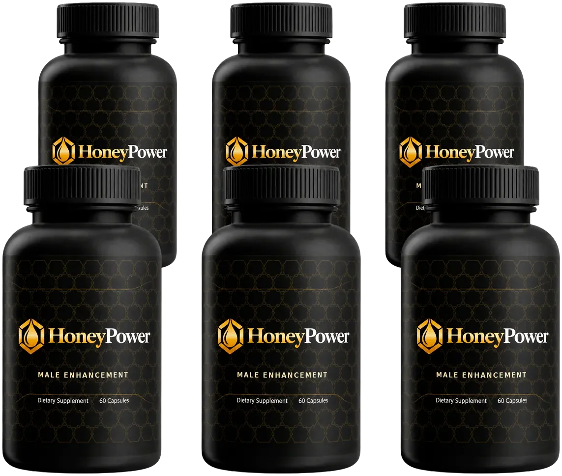 Six HoneyPower bottles.